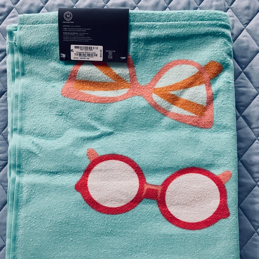 Martha Stewart Sunglasses Beach Pool Towel 38